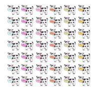 COHEALI Cow Shaped Wooden Buttons 100Pcs Two Holes Animal Theme for DIY Crafts Sewing Cardigans Accessories