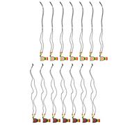 COHEALI Decorative African Drum Necklace Pendant Stylish Neck Adornment 14pcs with Wooden and Leather Materials Elegant and Creative African Hand for Dancing Parties and Beach Parties