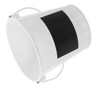 COHEALI Desktop Mini Trash Can, White Iron Metal Waste Bin for Counters | Vintage Look, Space-saving Dual-use Storage, for Fruit Peels and Small Rubbish, Students and Home Organisers