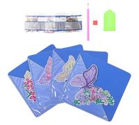 COHEALI Diamond Art Butterfly Corner Bookmarks Purple Decorative Page Markers for Books Scrapbooks Notebooks Sewing Finish for Reading Classroom Rewards and Craft Decoration