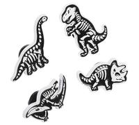 COHEALI Dinosaur Skull Pin Novelty Pin 4pcs Zinc Alloy Lifelike Brooch Set for Casual Style and Sister Use