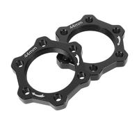 COHEALI Disc Brake Conversion Kit, Disc Adapter, Black Aluminium Alloy, 6-Slot, 22mm/44mm Hole Distance, 34mm Hole Diameter, for Mountain Bike Quick Release Adapters