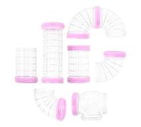 COHEALI DIY Hamster Tunnel Maze Connector for Hamsters and Small Animals Plastic Tube with Tunnel Mouth Reinforcement and Thickened Material and Enriches Pet's Home