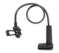 COHEALI Double Clamp Spiral Base Phone Bracket for Desk Edges Adjustable | ABS and Aluminum Alloy, Black Finish, Stable Angle Adjustment, Fits Phones and Tablets under 6.3 Inches