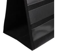 COHEALI Double-sided Classroom Pocket Chart Tabletop Display Stand for Organizing Homework and Sentence Strips Foldable Desktop Card Holder for Teachers and Homeschool Use Large Black