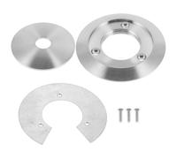 COHEALI E14/e27 Glass Ball Pendant Light Shade Adapter Set with Aluminum Saucer Canopy and Anti-Drop Mounting Ring, 3pcs Ceiling Lamp Cover Kit for Living Room Bedroom and Dining Room