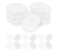 COHEALI Eco-Friendly Oval Ear Clip Pads 40pcs Set White 10.5x8.5mm Silicone Cushions for Clip-on Earrings Relief and Anti-Slip Protection