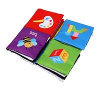 COHEALI Educational Cloth Books for Boy Girl Soft Sensory Early Learning with Colorful Patterns Safe Design for Visual and Language Development