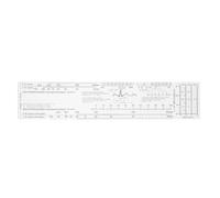 COHEALI Ekg Ruler Tool Plastic Pocket Card for Electrocardiogram Assessment, Supporting Interval and Amplitude Interpretation, for Clinical and Emergency Services Use