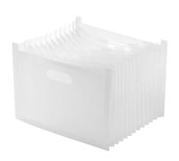 COHEALI Expandable Accordion File Folder Organizer Document Holder with Compartments Portable Receipt and Paper Storage Bag Lightweight for Office School Home Use