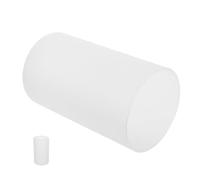 COHEALI Explosion Proof Cylinder Glass Lamp Shade for E27 Pendant Lights Resistant to Deformation and Easy to Replace White Glass Cover Suitable for Table Lamps with 1.65 Inch Hole