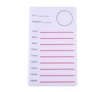 COHEALI Eyelash Grafting Holder Lash Extension Tray Acrylic Pallet Tray Lightweight Evenly Arrange Eyelash Extensions White Acrylic