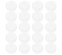 COHEALI Flame-Retardant Plastic Candle Molds 20Pcs DIY Wax Melt Containers for Candle Making Hobby 1.50X1.50X0.71In
