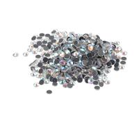 COHEALI Flat Back Rhinestones Set 1440pcs 3mm SS10 Crystal AB Resin Hotfix 12 Faceted Cut for Clothing Bags Shoes Nail Art
