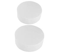 COHEALI Foam Cake Dummies White Foam Material 2pcs Portable Manual Homework Tool for Cake Decorating Practice Suitable for Dessert Making Practice and Handmade Beginners