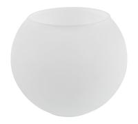 COHEALI Frosted White Glass Globe Lamp Shade Spherical Shape Replacement with Antislip Reverse Mouth Structure and Eye Protection for E14 E27 Table and Bedside Lamps Suitable for Indoor