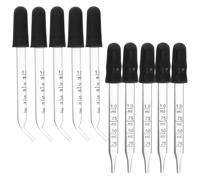 COHEALI Glass Droppers with Scale Calibrated Straight Tip Ml 20 Pcs Multipurpose Silicone and Glass Medicine Dropper Pipettes for Essential Oils, Laboratory and Industrial Liquid Handling