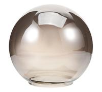 COHEALI Glass Globe Lampshade Grey 150mm Diameter Half-Round Pendant Light Shade Replacement for Hanging Lamp Ceiling Lighting