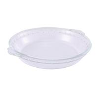 COHEALI Glass Pie Plate, Heat Resistant Bakeware for Home Bakers | See through Monitoring, Classic Shape, Bake and Serve in One, Suitable for Pies, Cakes and Fish