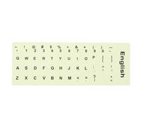 COHEALI Glow the Dark Laptop Keyboard Stickers with English Alphabet, Khaki Sticker for Laptop Computer Keyboard, Not Easy to Deform and Tear off Firmly without Residue, for Office