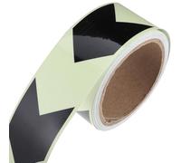 COHEALI Glow Visibility Luminous Directions Dark Tape the Indication for High Effect, Green and Black Pvc Safety and Suitable for Factories and Outdoor Use