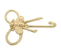 COHEALI Gold Brass Bee Wall Hooks, Multifunctional Small Coat Rack Hangers with Stylish Bee Shape, Easy to Install, for Farmhouse Decor and Stores, Sturdy Metal Hooks for Clothes, Keys,