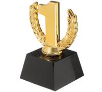COHEALI Golden Crystal Delicate Design Small Trophy Award with Plastic Base Representing Honour and Recognition for Winners for Gymnastics and Basketball Competitions, for Students