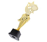 COHEALI Golden Plastic Star-shaped Trophy for Office Contest and Award Ceremony, Multipurpose Award with Unique Star Design, Eye-catching First Place Prize for Soccer Competition