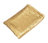 COHEALI Golden Sequin Backdrop Curtain 1.2x1.8m Fabric Drape for Wedding Banquet and Christmas Party Fireplace Decoration