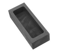 COHEALI Graphite Crucible for Metal Melting with Oil Groove 125×50×30mm - 1.2kg Heavy-Duty Ingot Mold for Gold Silver Casting Jewelry Making Foundry Use