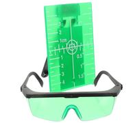 COHEALI Green Board with Stand for Level Meter, Abs Plate, Easy to Read Scale and Increased Visibility, for Furnishing Areas and Alignment Tasks