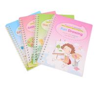 COHEALI Grooved Writing Practice Book for - English Calligraphy Copybook with Hard Pen Groove, Preschool Handwriting Training Workbook for ’S Writing Skills