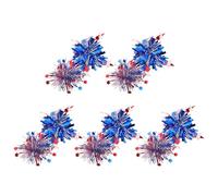 COHEALI Hair Clips Independence Day Patriotic Red White Blue Pet Material 10pcs with Comfortable Wear and Versatile Styling for Little and Babies for Parties and July 4th Events