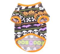 COHEALI Halloween Pumpkin Dog T-shirt Pet Costume with Creative Pumpkin-shaped Design, Comfortable Polyester Material, Easy to Put for Outdoor Activities and Walking
