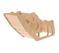 COHEALI Hamster Wooden House Wooden Rat Hideout Chewable Playground Wood Cave Stylish Design Pet's Living Space Small Animal Mouse