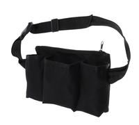 COHEALI Hands-Free Massage Oil Bottle Storage Waist Bag in Black Oxford Cloth with Modern Aesthetic, Portable Waist Pouch Enhancing Productivity for Essential Oils and Massage Tools
