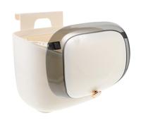COHEALI Hanging Trash Can and Space Saving Wall-mounted Compost Bin with Lid for Kitchen and Bathroom 7l Small Plastic Waste Bin with Large Open Design