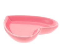 COHEALI Heart Jewelry Tray Trinket Dish Decorative Ceramic Pink