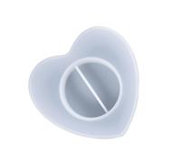 COHEALI Heart Shape Silicone Candle Holder Mold for Candle Making One-piece Molding with Good Ductility for Home DIY and Shop DIY