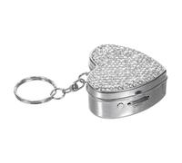 COHEALI Heart-Shaped Small Pill Box Travel Organizer Multiple Compartments Lightweight Metal Vitamin Holder Box Moisture Protection for Sports and Work Use