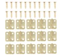 COHEALI Heavy Duty Automatic Self Closing Spring Hinges for Jewel Case and Box, Stainless Steel Material with Smooth Closing Action and Mute Feature, Includes 20pcs Hinges and 80pcs Screws