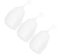 COHEALI High-density Mesh Soap Bag Convenient Hanging Cord 3pcs with Drawstring Design for Bar Soap Exfoliating Foam Maker Sturdy Pe Polyester Material for Face Wash and Shower Use