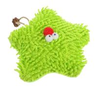 COHEALI Interactive Plush Cat for Kittens, Scented Teeth Cleaning | Light Green Starfish Shape, Scratch Resistant Indoor Play, Cat Plush for Kittens and Chewing