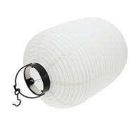 COHEALI Japanese Style Foldable LED Paper Lantern 19.5Cm X 32Cm with Metal Frame, Cream White Hanging Lantern for Restaurant, Festival, Wedding and Outdoor Decoration