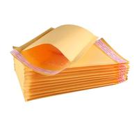 COHEALI Kraft Paper Bubble Padded Envelopes Bubble Mailer Bags 50pcs Self-Seal Lightweight Mailing Bags Waterproof for Shipping Home Use