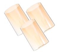 COHEALI Lamp Shades with Versatile Design 3pcs Yellow Replacement Glass Cylinder and Easy Installation for Pendant Lights Suitable for Ceiling Lights and Chandeliers