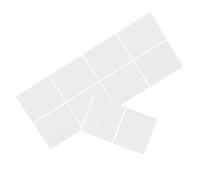 COHEALI LED Light Diffuser Film Sheets Soft Pet Material White 10pcs Adhesive for Glare Reduction and Energy Saving for Ceiling Light Diffuser Applications in Office Lighting
