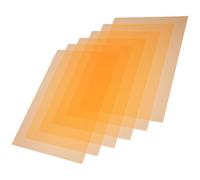 COHEALI Light Gels Sheets 6Pcs Orange PVC Hard Plastic Light Diffuser for Optical Experiments Theater Film Video