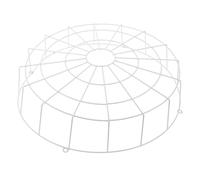 COHEALI Light Protection Iron with Welded Ceiling Protective Cover White Mesh Edge Design, Safety Preventing Shattered Bulb Fragments, Suitable for Ceiling Lights and Emergency Exit
