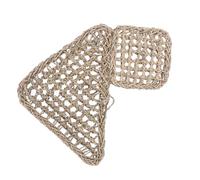 COHEALI Lizard Hammock Bed Triangle Suction Cup Style Grass Fiber Coffee